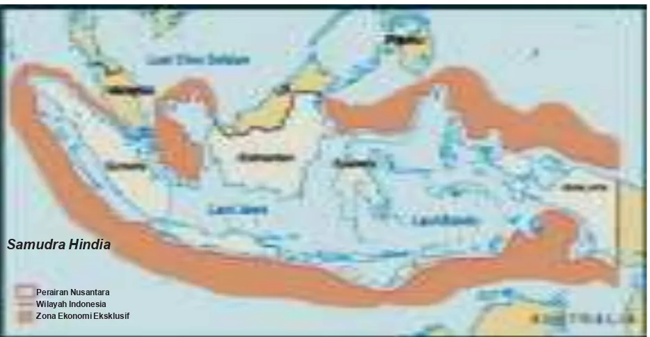 Gambar 1.27 Peta wilayah perairan Indonesia