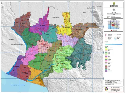 Gambar 2.1 Peta Kabupaten Bantul 