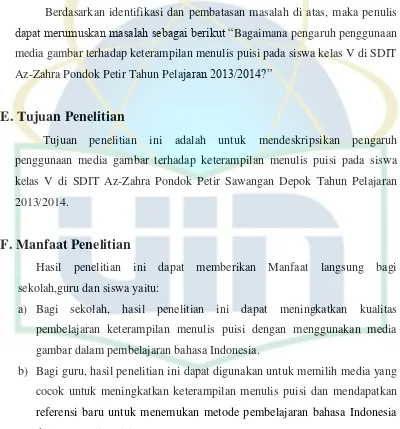 gambar dalam pembelajaran bahasa Indonesia. 
