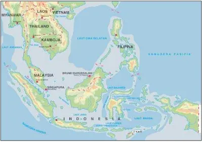 Gambar 2.9Peta wilayah negara-negara anggota ASEAN.