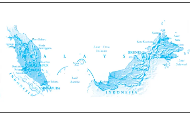Gambar 2.11 Peta negara Malaysia.