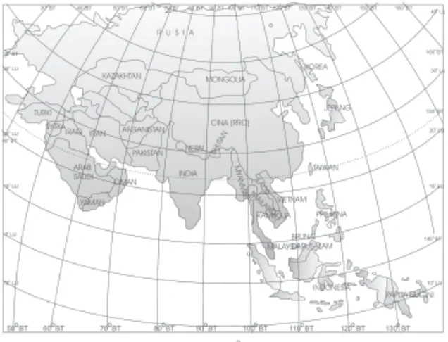 Gambar 3.11 Peta Benua Asia