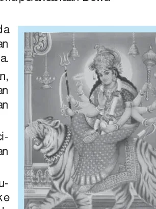 Gambar 3.4 Dewi Durga adalah saktinyaDewa Çiva. Umat memujanya pada hariKajeng Kliwon.