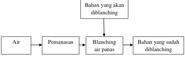 Gambar 2.3. Diagram alir proses blanching 