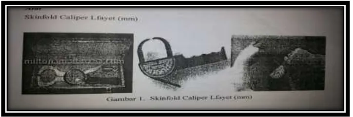 Gambar 3.2 Skandfold Caliper Lfayet (mm) 