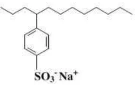 Gambar 2.5 Struktur Alkil Benzen Sulfonat 