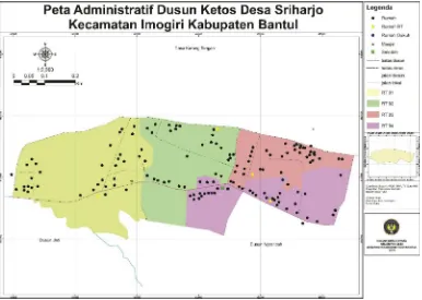 Gambar 1. Wilayah administratif Dusun Ketos 
