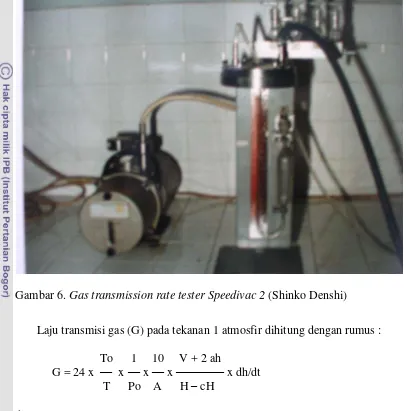 Gambar 6. Gas transmission rate tester Speedivac 2 (Shinko Denshi) 