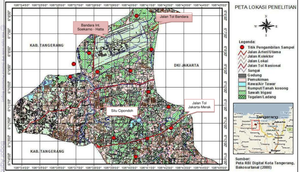 Gambar 3. Peta lokasi penelitian. Bandara Int. 