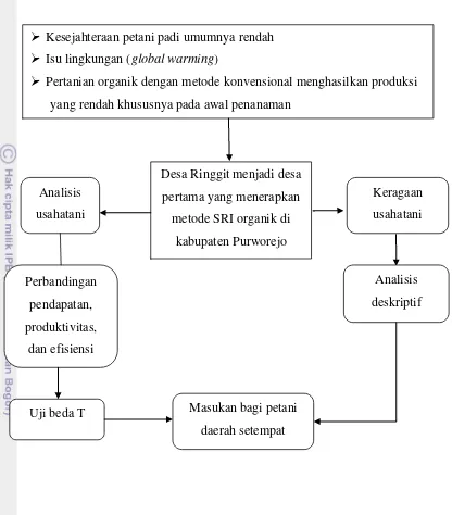 Gambar 3. Kerangka Pemikiran Operasional Analisis Usahatani Padi 