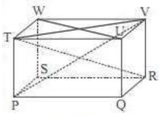 Gambar 2.3 Diagonal Bidang dan Diagonal Ruang Balok 
