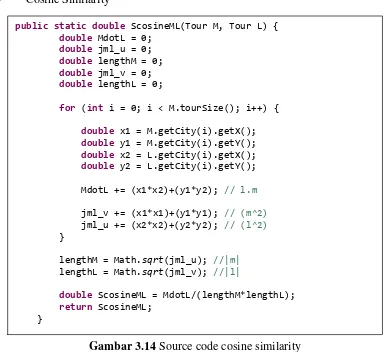 Gambar 3.14 Source code cosine similarity