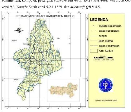 Gambar 4 Peta Kabupaten  Kudus. 