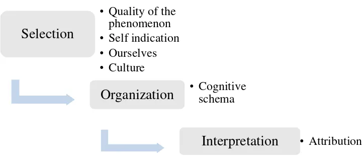 Figure 1. Process of perception (Wood, 2013) 