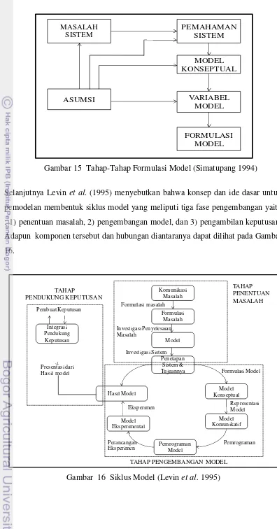Gambar  16  Siklus Model (Levin et al. 1995) 