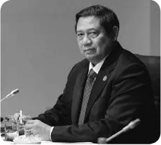Gambar 7.1 Susilo Bambang Yudhoyono mengusung namanya sebagai Presiden RI.