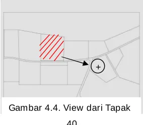 Gambar 4.4. View dari Tapak 