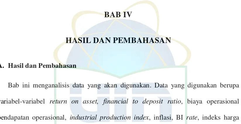 Tabel 4.1 Data Return on Asset Bank Umum Syariah dan Unit Usaha Syariah 