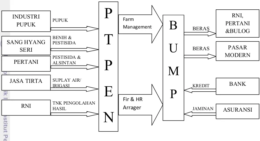 Gambar 6.Diagram Hubungan Kerja PT PEN dan BUMP