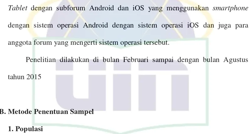 Tablet dengan subforum Android dan iOS yang menggunakan smartphone 