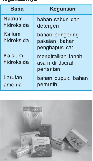 Tabel 3.2 Beberapa Jenis Basa danKegunaannya