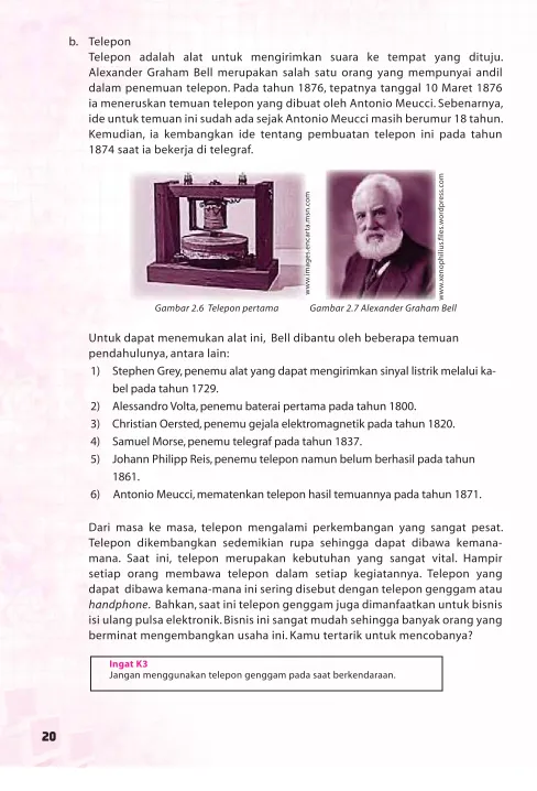 Gambar 2.6  Telepon pertama