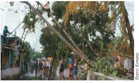 Gambar 1.1 Peristiwa angin puting beliung