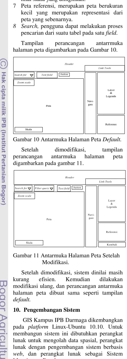 Gambar 10 Antarmuka Halaman Peta Default. 