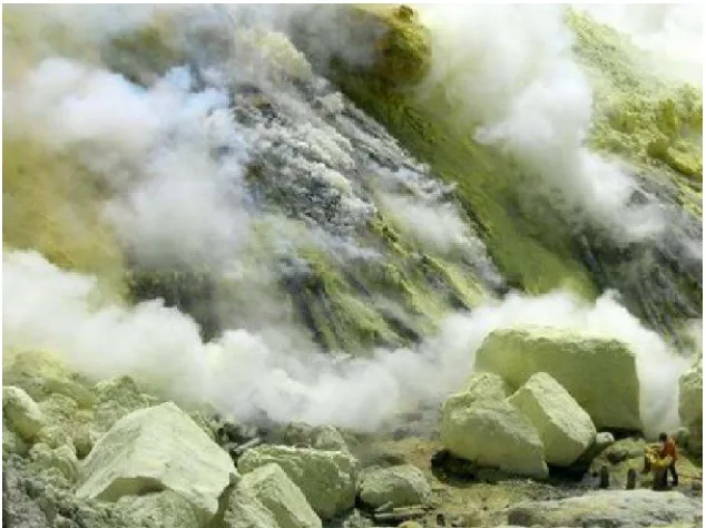 Gambar 2. Kristal Sulfur Dioksida (SO2) (Sumber : www.indonetwork.co.id) 