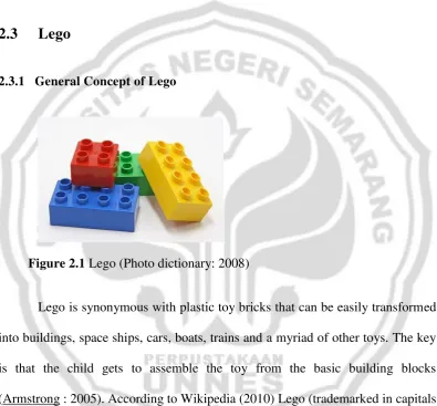 Figure 2.1 Lego (Photo dictionary: 2008) 