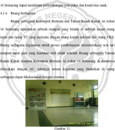 Gambar 11. Ruang Serbaguna Taman Kanak-Kanak Al-Azhar 14 Semarang 