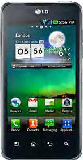 Gambar 3.1 Handphone Android LG Optimus 2X 