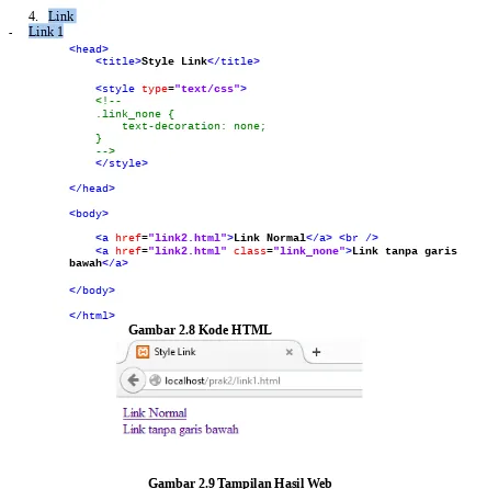 Gambar 2.8 Kode HTML