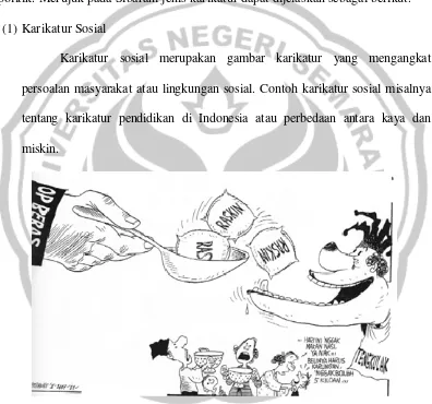 Gambar 1.Contoh Gambar Karikatur Sosial Karya Pramono R. Pramoedjo 
