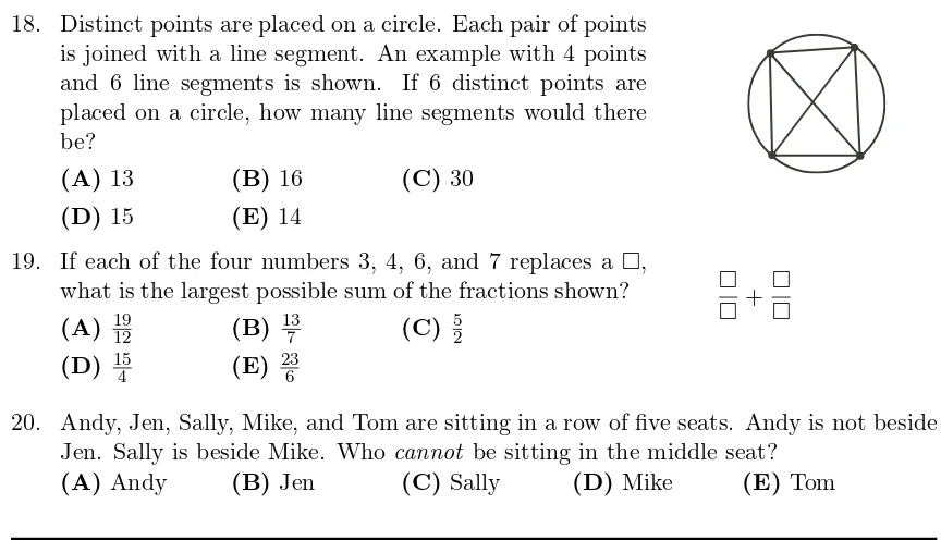 table shows the value of some words. What is the value