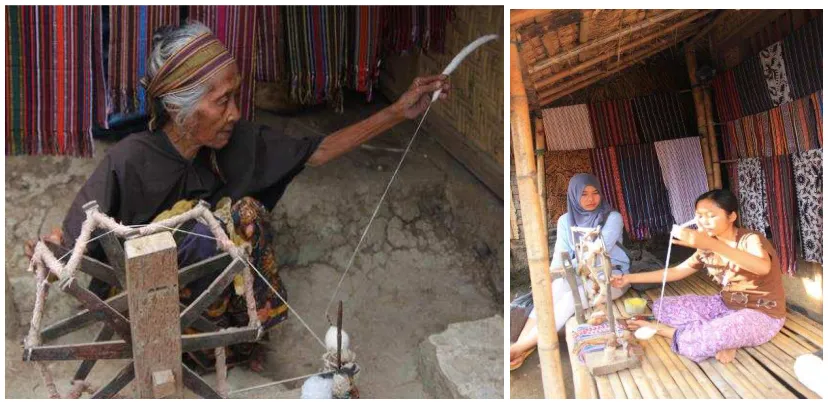 Gambar 2. Peralatan yang digunakan untuk pembuatan benang 