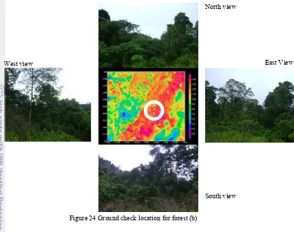 Figure 24 Ground check location for forest (b) 
