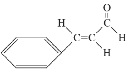 Gambar 6 Struktur kimia senyawa sinamaldehida (Nainggolan, 2008) 