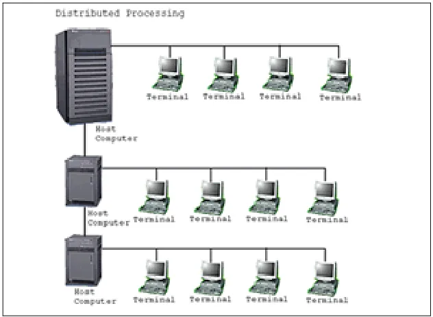 Gambar 15.2 Distributed Processing 