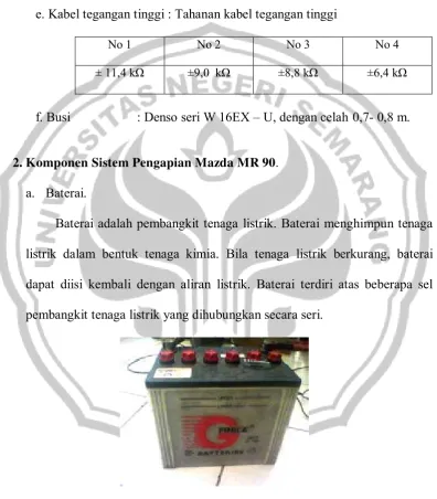 Gambar 4. konstruksi baterai. 