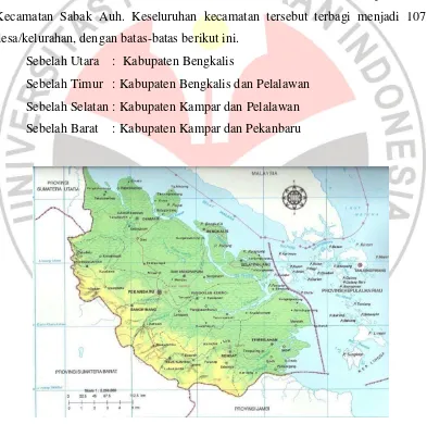 Gambar IV.1. Peta Provinsi Riau 