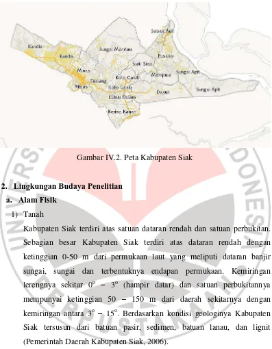 Gambar IV.2. Peta Kabupaten Siak 