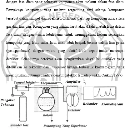 Gambar 2.6. Susunan Alat Kromatografi Gas. 