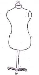 Gambar 15 : Boneka jahit (Skala 1 : 4) 