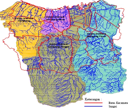 Gambar 1. Pembagian Wilayah Sistem Drainase Kota Semarang  
