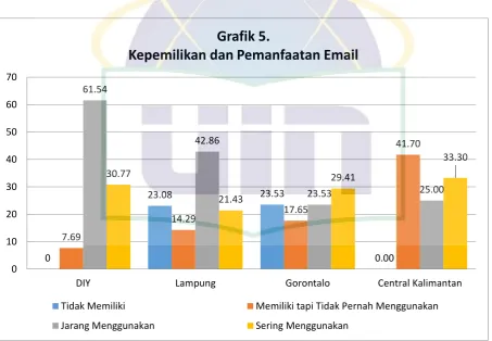 Grafik 5. Kepemilikan dan Pemanfaatan Email