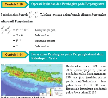 Gambar 1.9 Kepadatan penduduk Jawa