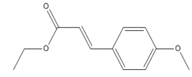 Gambar 9. Struktur senyawa etil-p-metoksisinamat (nama trivial) 