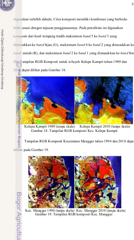 Gambar 18. Tampilan RGB komposit Kec. Kelapa Kampit