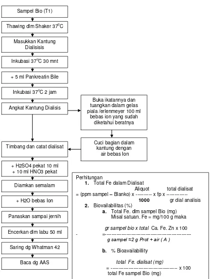 Gambar 5. Prosedur analisis bioavailabilitas Fe (Lanjutan) 